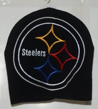 NFL Team Apparel Licensed Pittsburgh Steelers Black Logo Winter Cap image 1