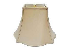Royal Designs Flare Bottom Outside Square Bell Lamp Shade, Beige, 8" x 14" x 11" - $59.95