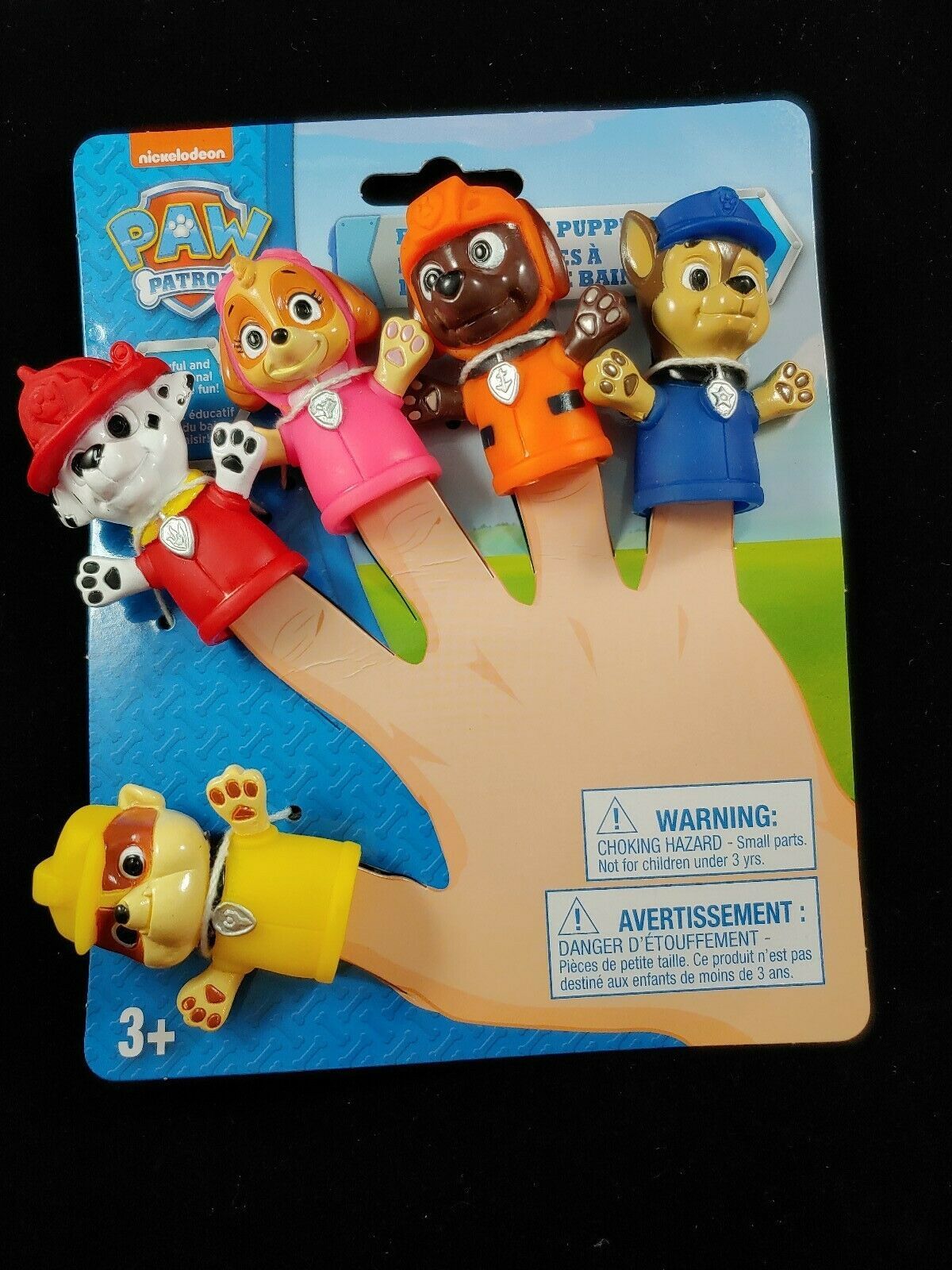 Nickelodeon Nick Jr. Paw Patrol Bath Time Finger Puppets 5-Pieces NEW ...