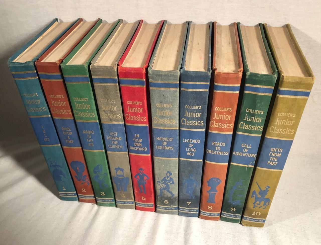 1962 COLLIER'S JUNIOR CLASSICS 10 VOL SET THE YOUNG FOLKS SHELF OF ...