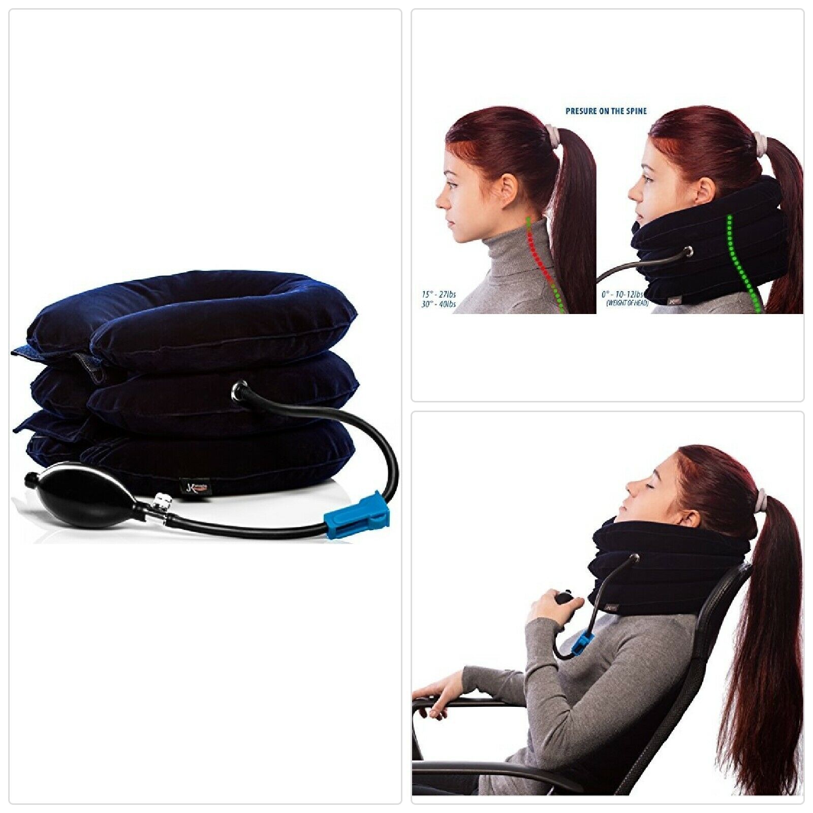 Pinched Nerve Neck Stretcher Cervical Traction Device for Home Pain ...