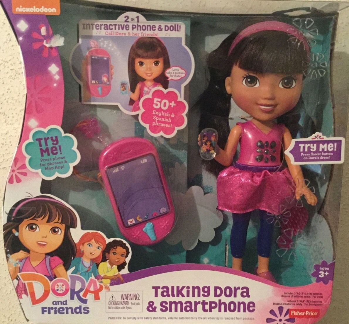 FisherPrice Nickelodeon Dora & Friends Talking Dora DOLL & Smartphone NEW Toys & Hobbies
