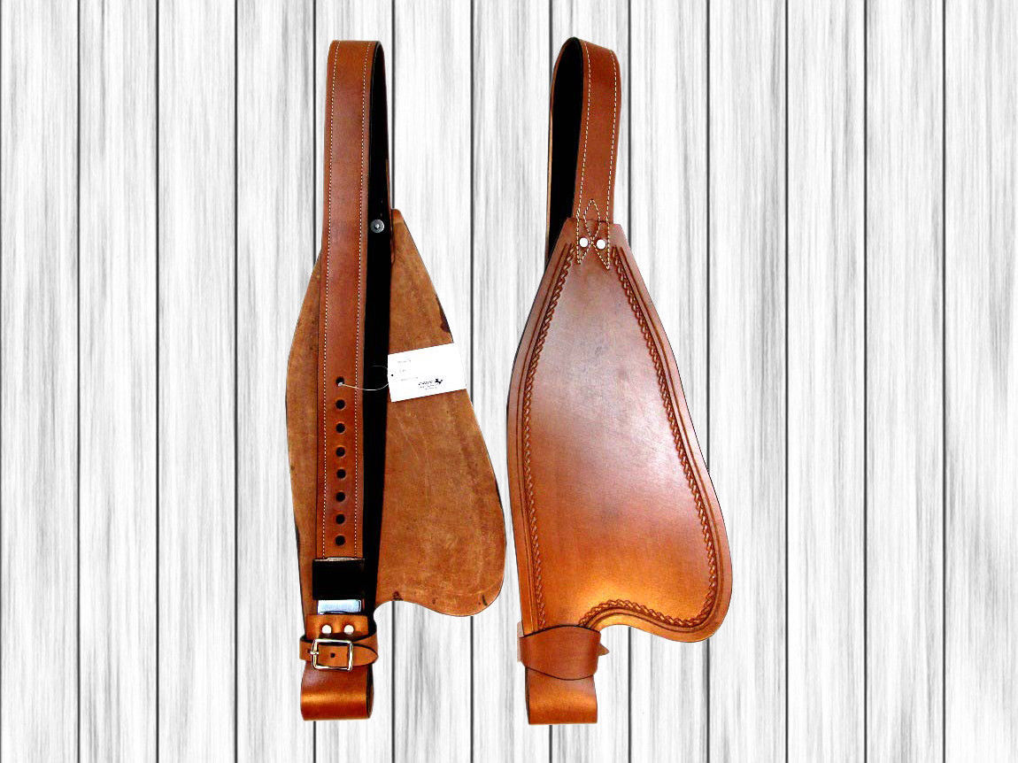 SMOOTH LEATHER BROWN FENDER HOBBLE STRAP REPLACEMENT HORSE WESTERN