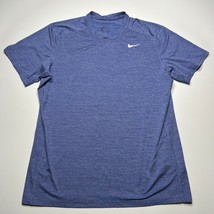 Men&#39;s Nike Dri-Fit T SHirt Adult XL Extra Large Gym Workout Blue Short S... - $18.64