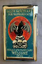 Salem Sanctuary For Wayward Cats Cigarette Case with lighter ID Holder Wallet - $16.78