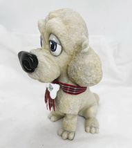 Little Paws Poodle Dog Figurine White Sculpted Pet 5.1" High Collectible image 4
