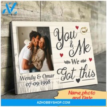 You and me we got this custom photo and name - Personalized Canvas - $49.99