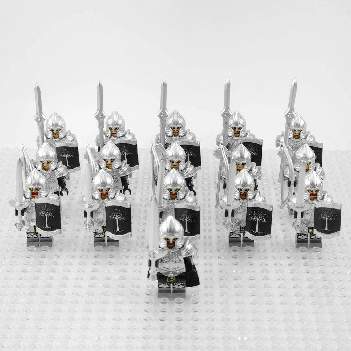 16pcs Gondor Army The Lord of the Rings Gondor Heavy Soldiers ...