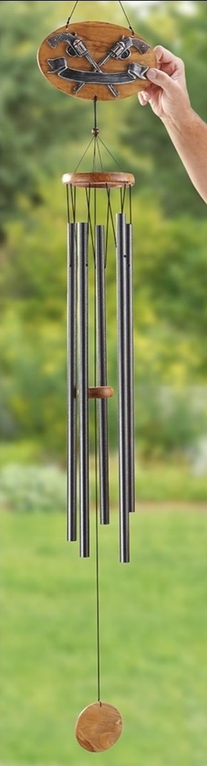 Western Cowboy Theme Wind Chimes Yard Garden Western Cowboy Theme Wind Chimes