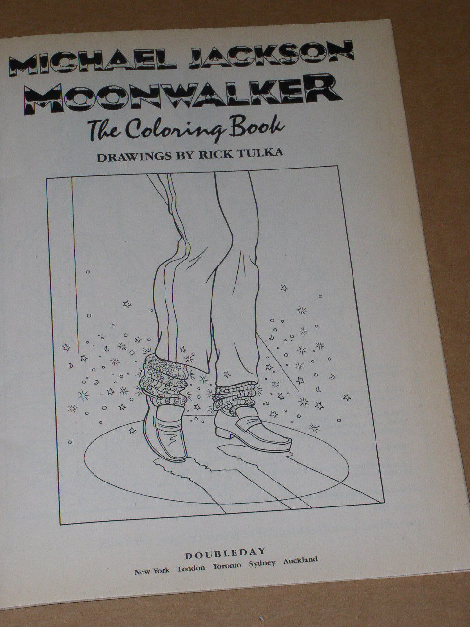 Michael Jackson Moonwalker Coloring Book Vintage 1989 First Edition - Other