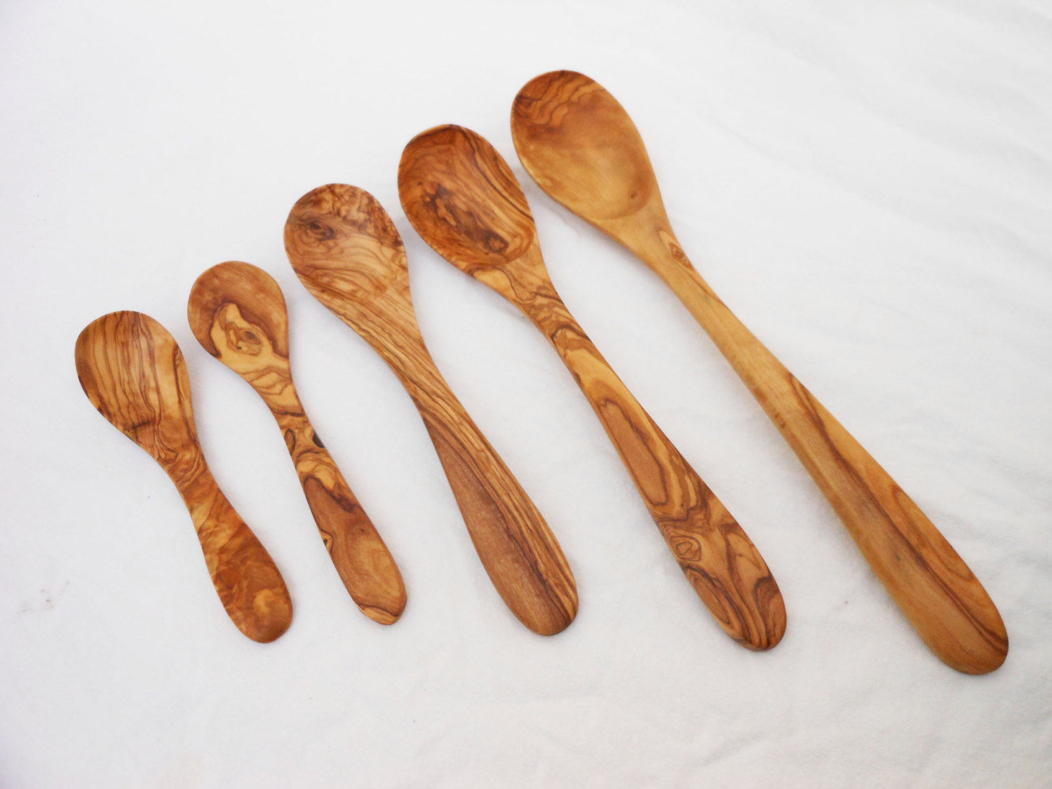 Olive Wood spoon set / Wooden spoons / Kitchen Cooking ...