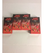 Lot of 4 JVC HIGH PERFORMANCE 120 SX VHS TAPES ~ “NEW” SEALED - $12.58