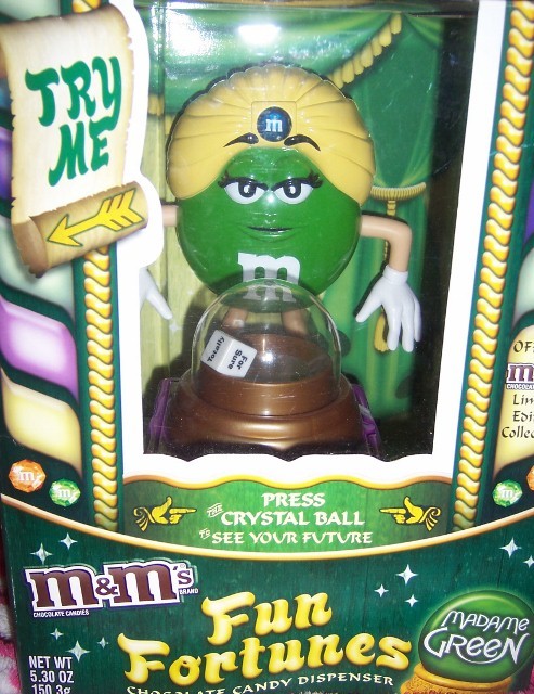 M & M Madame Green Limited Edition Fun Fortunes Candy Dispenser NEW ...