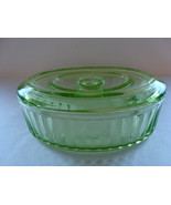 Vaseline ,glass green rifrigertor dish w/ cover. - $25.00