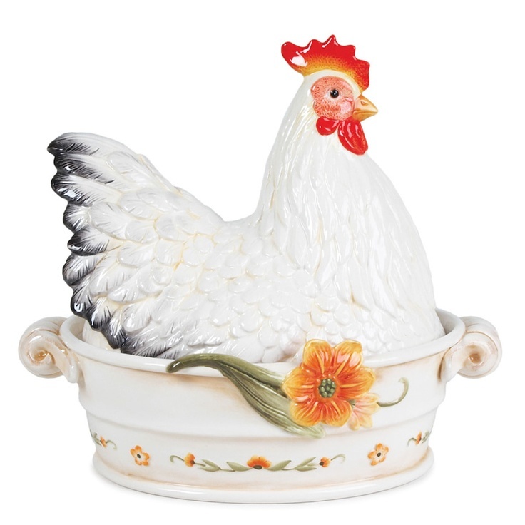 Fitz and Floyd Chanteclair Covered Vegetable Bowl NIB Bowls