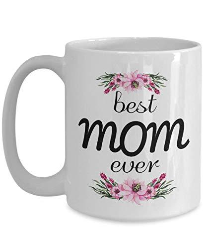 Custom Ceramic Coffee Mugs Best Mom Large Pink Flowers Novelty Cups Gift from hu