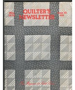 May 1974 Quilter&#39;s Newsletter 32 pages - $6.50
