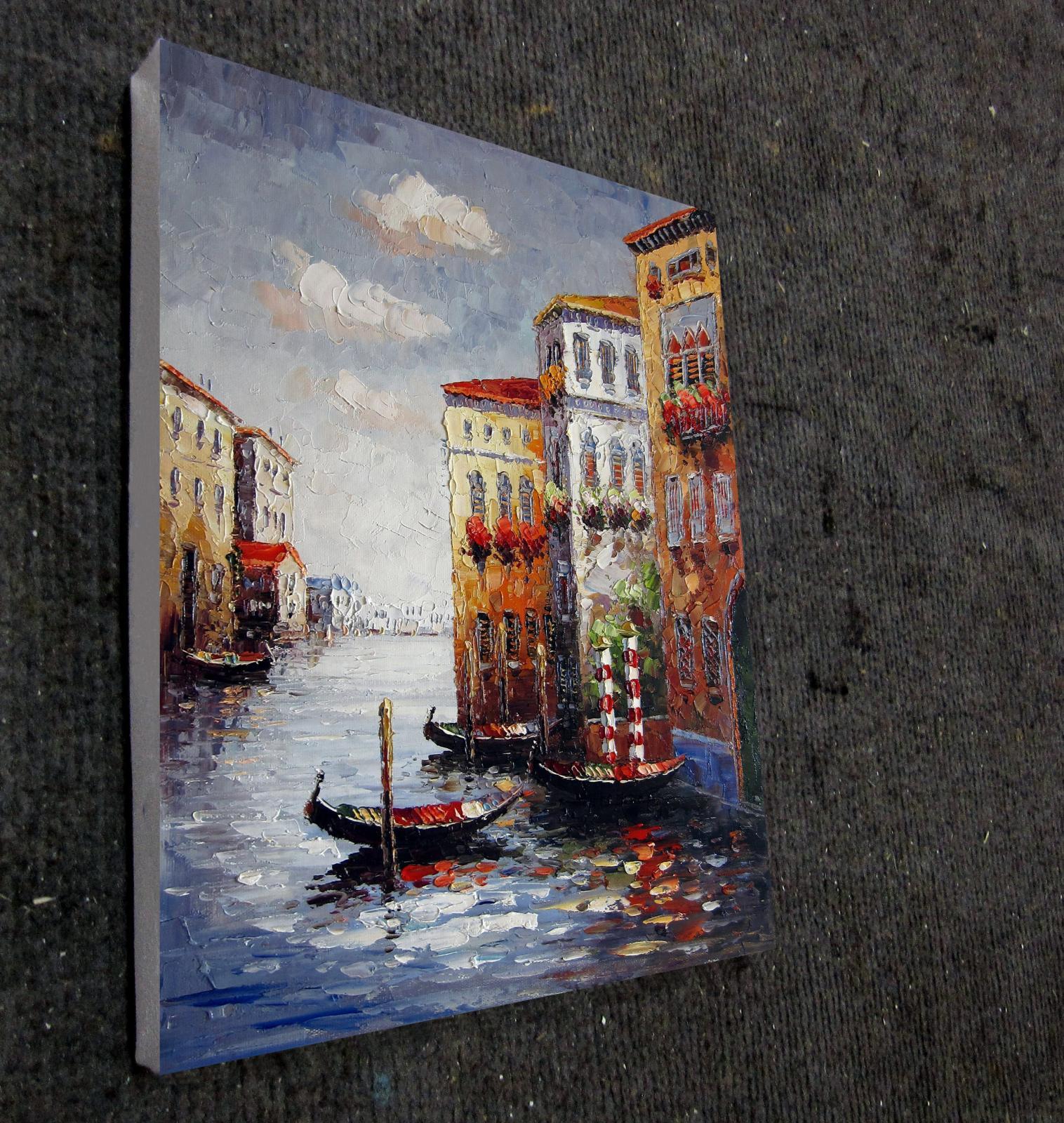 16x20 inches Venice stretched Oil Painting Canvas Art Wall Decor modern533 Paintings