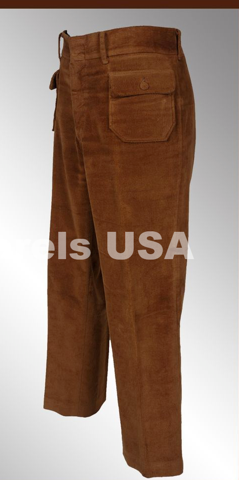 men handmade vintage western SUEDE leather pants trouser Bisonhide ...