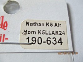 Cal Scale # 190-634 Nathan K5 Air Horn K5LLAR24. 1 Each. HO-Scale image 2