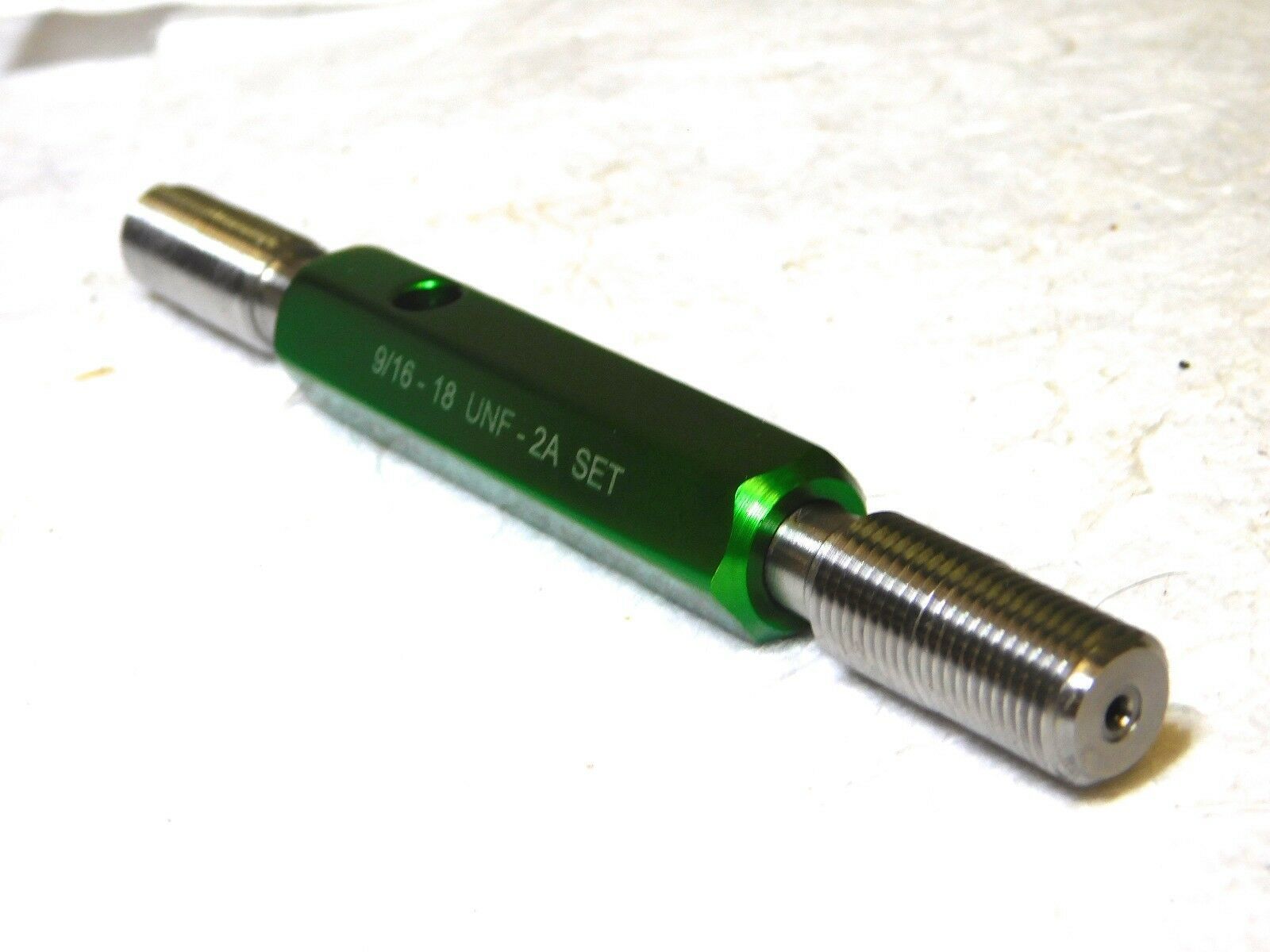 GF Gage Truncated Taperlock Thread Plug Gage 9/1618 UNF2A SET GO/NOGO
