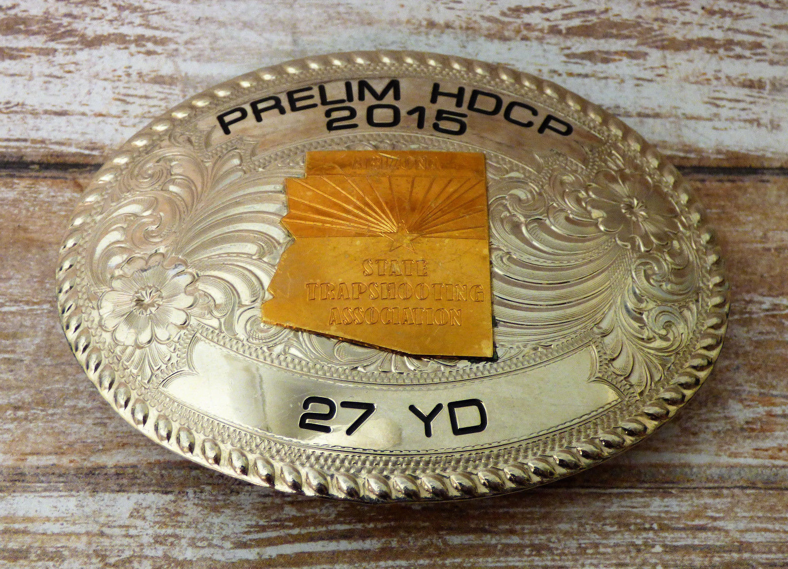Skeet & Trap Shooting Arizona 2015 Trophy Belt Buckle Belt Buckles