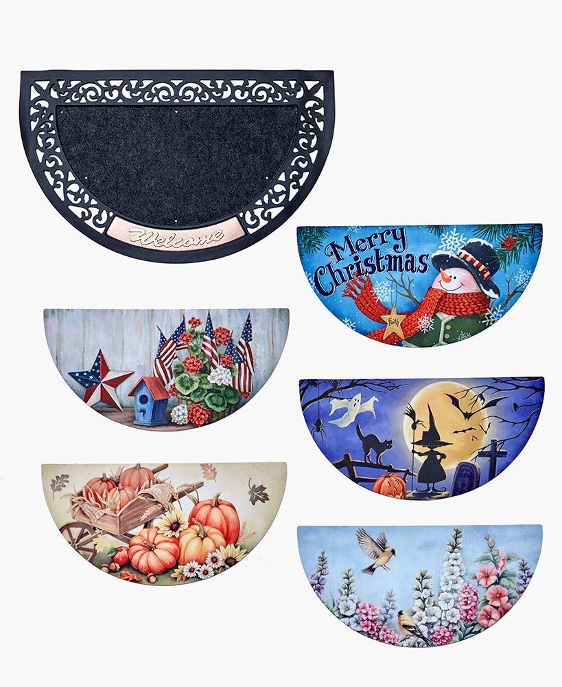 NICE 6PC INTERCHANGEABLE ALLSEASON DOORMATS FREE SHIPPING BEST PRICE