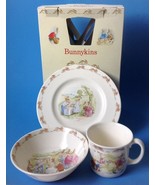 Royal Doulton Bunnykins 3 Pc Childrens Set Plate Cup Bowl Spring Easter ... - $39.95