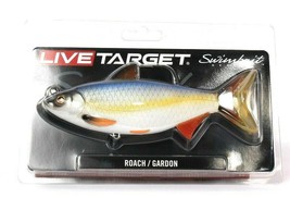 1 Ct LiveTarget Swimbait Series Roach Silver Blue 6 1/4" 2 1/4 Oz Fishing Lure