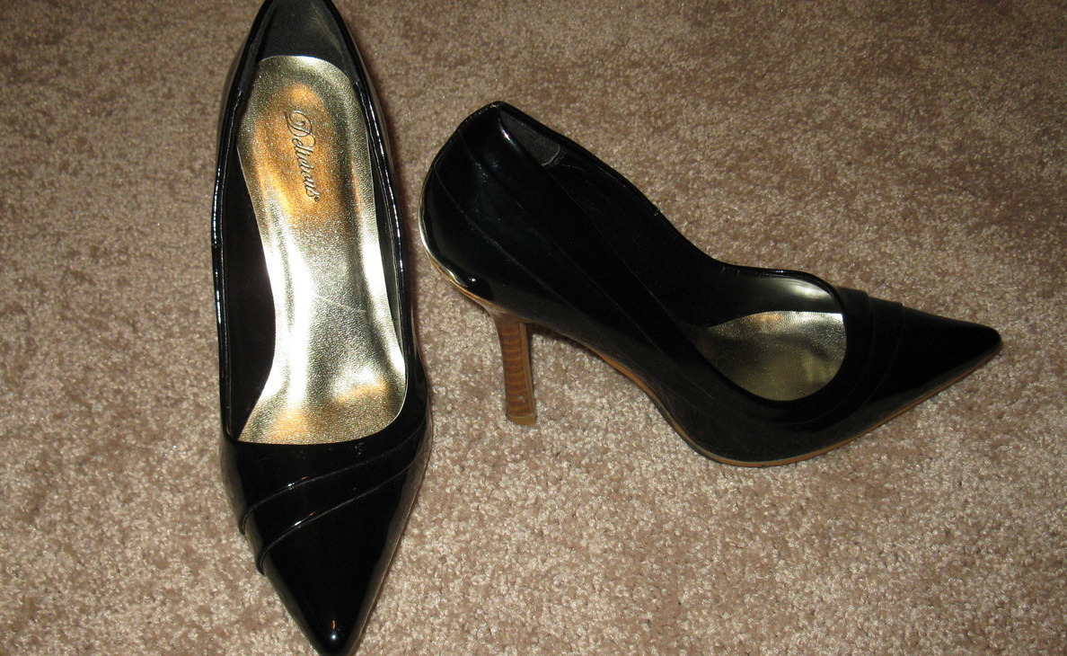 black high heels 3 inches