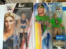 *2014 WWE WWF Mattel John Cena Wrestling &amp; Charlotte Flair 2018 - $17.72
