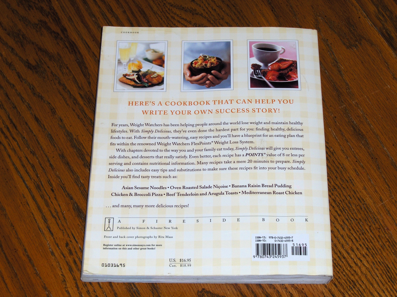 Weight Watchers Simply Delicious Flexpoints Cookbook Books