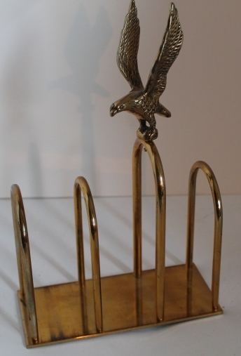 Vintage Solid Brass Eagle Letter Holder // Brass Eagle Divided Desk ...