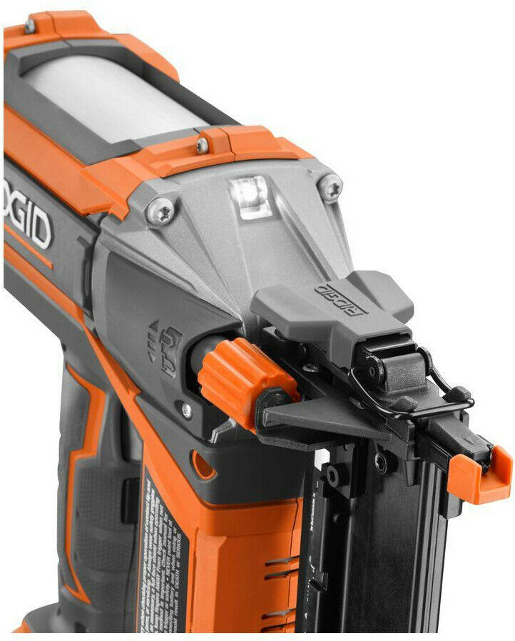 RIDGID Cordless Brad Nailer 21/8 in. 18Volt LithiumIon 18Gauge