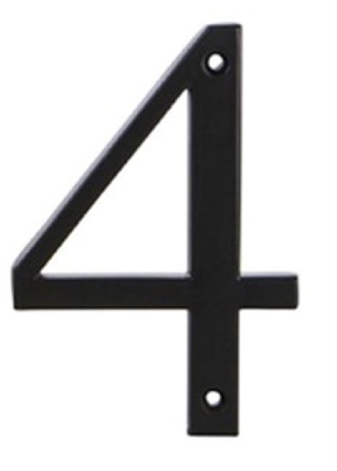 Hillman Distinctions 5" Black Zinc Metal Flush Mount House Numbers with