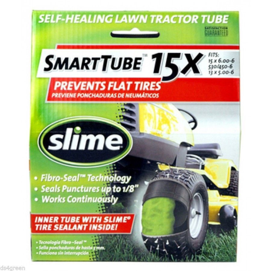 Slime Smart SelfHealing Sealing Lawn Tractor Tire Tube w Sealant 15 X