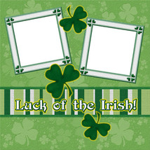 Luck of the Irish ~ Digital Scrapbookng Quick Page Layout - $3.00