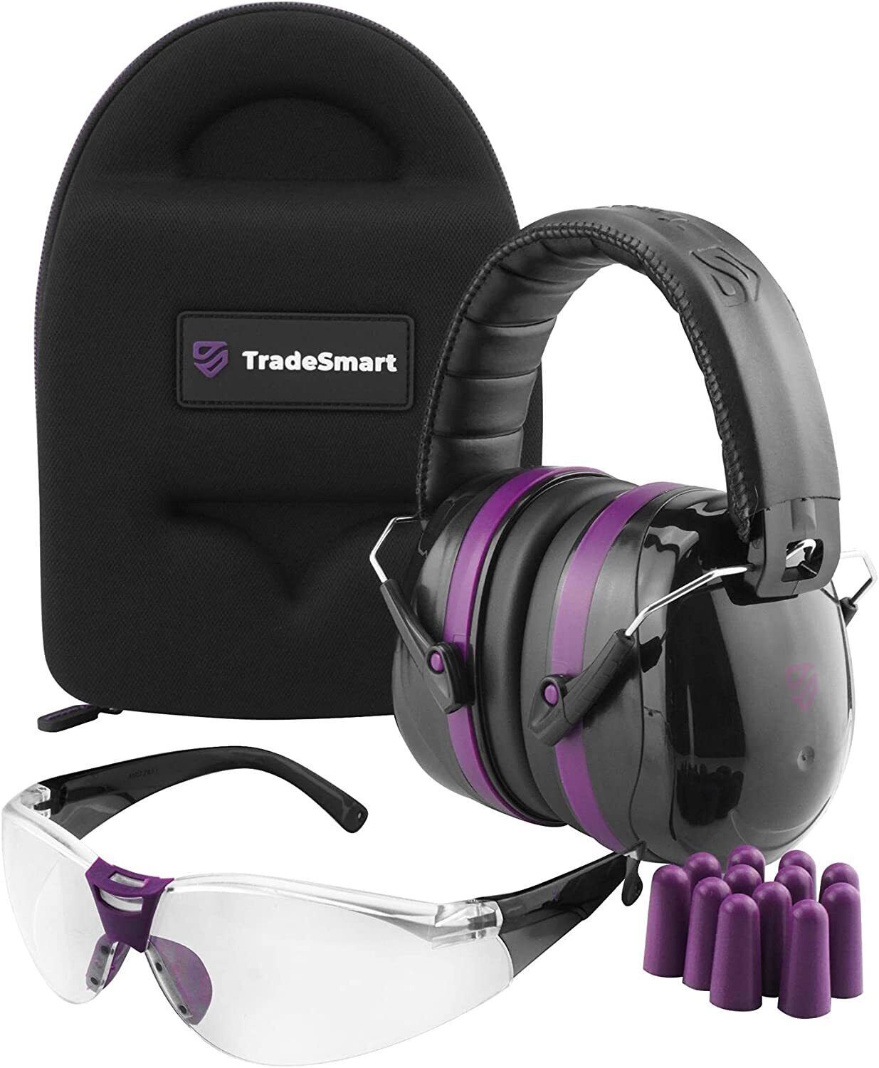 TradeSmart Gun Range Ear Protection Complete Kit for Shooting Range