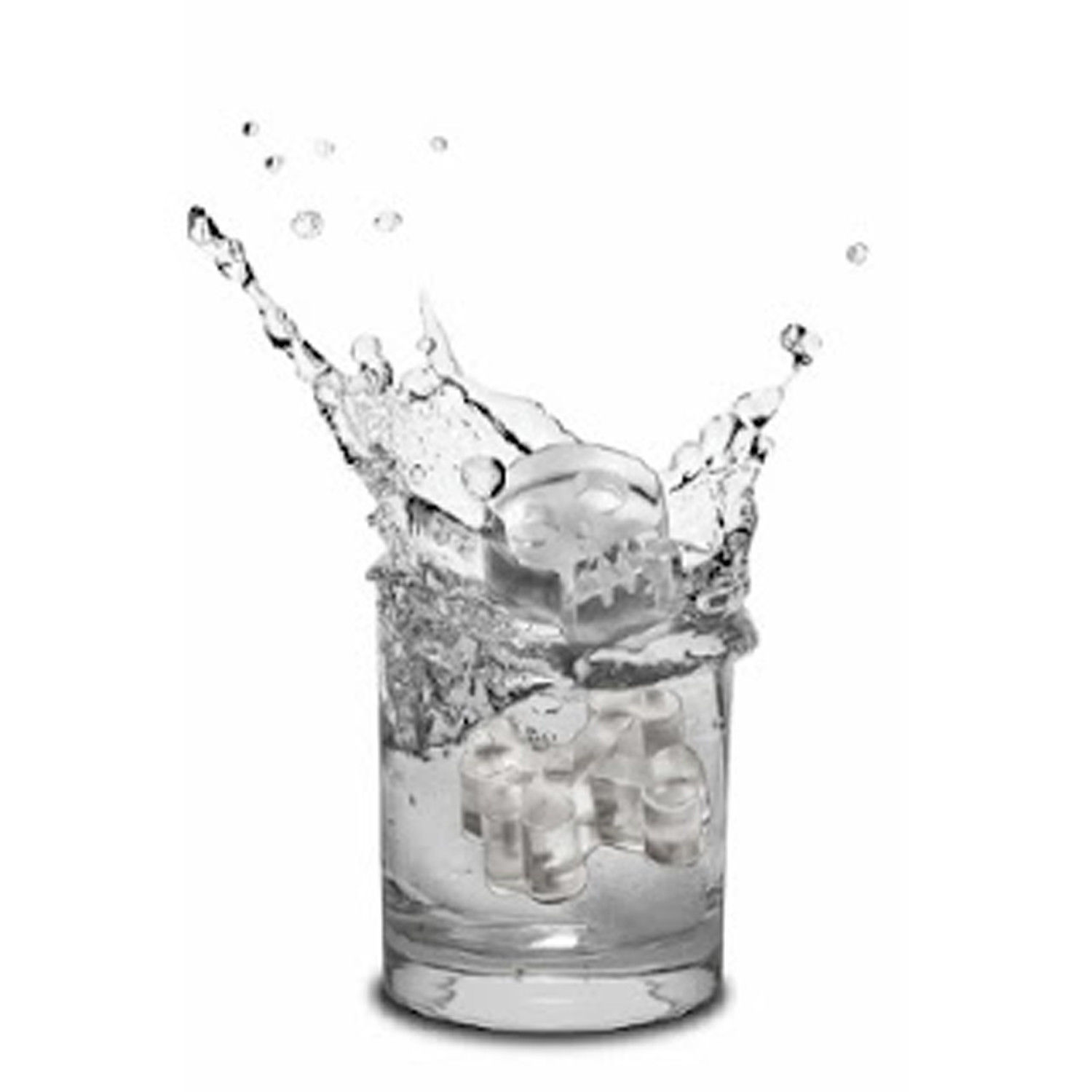 Gothic Novelty SKULL CROSSBONES ICE CUBE TRAY Jello Mold Pirate Birthday Party