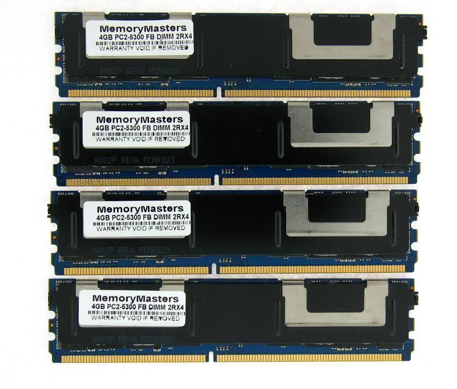 16GB 4x4GB 800MHz FBDIMM Memory Dell T7400 New