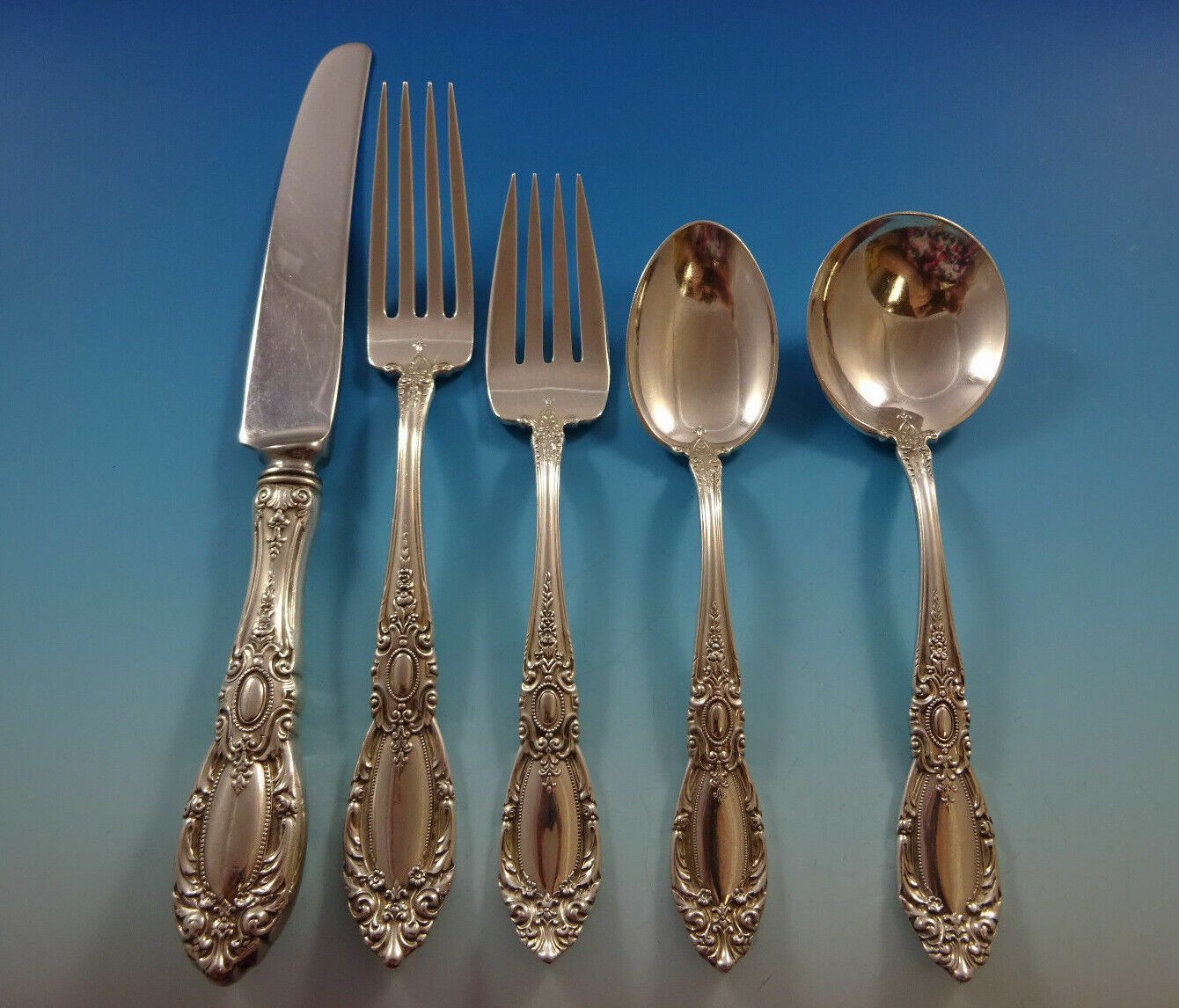 King Richard by Towle Sterling Silver Flatware Set For 8 Service 40 Pieces - $2,133.95