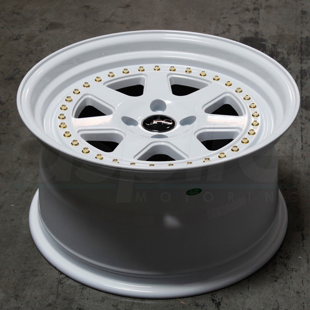 One 16x8 JNC 048 JNC048 4x100 25 White. Wheel Rims Wheels