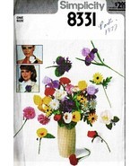 Vintage 1977 FLOWER PACKAGE Simplicity Craft Pattern 8331 UNCUT - $12.00