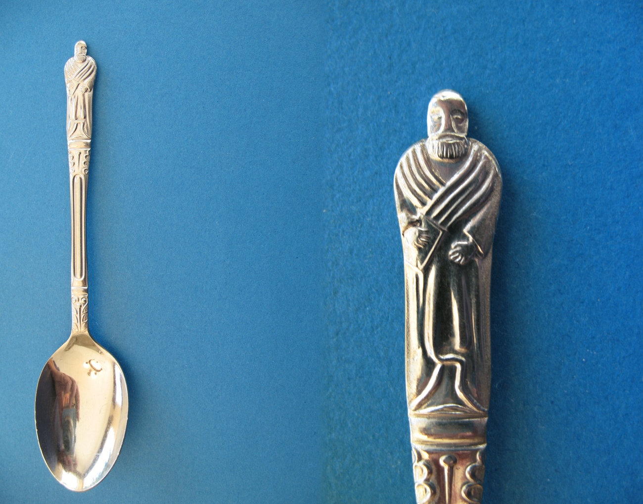 Vintage APOSTLE Souvenir Collector Spoon MONK in Long Robe Collectible