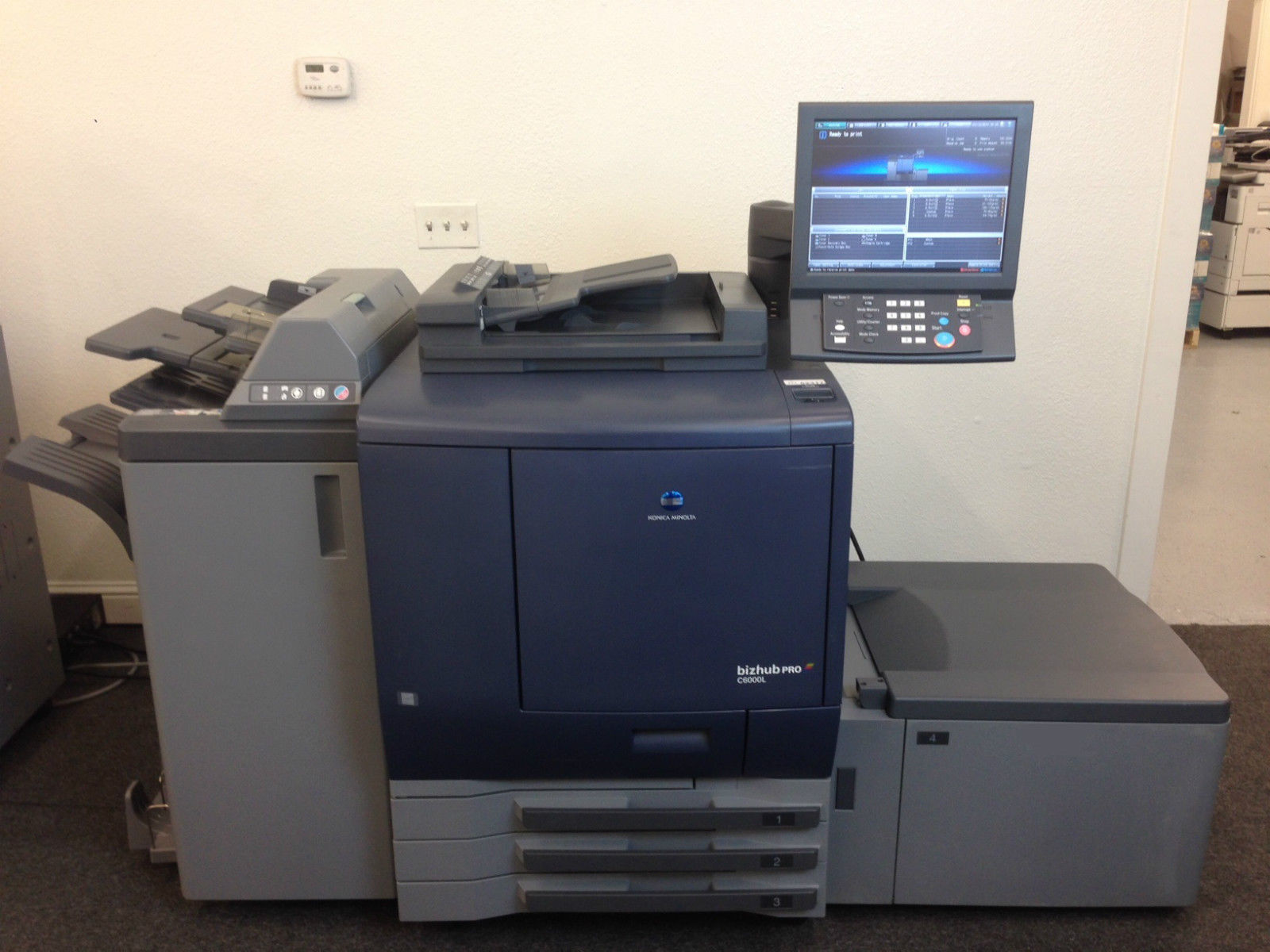 Konica Minolta Bizhub Pro C6000L Copier Printer Scanner Finisher LCT, only  122k