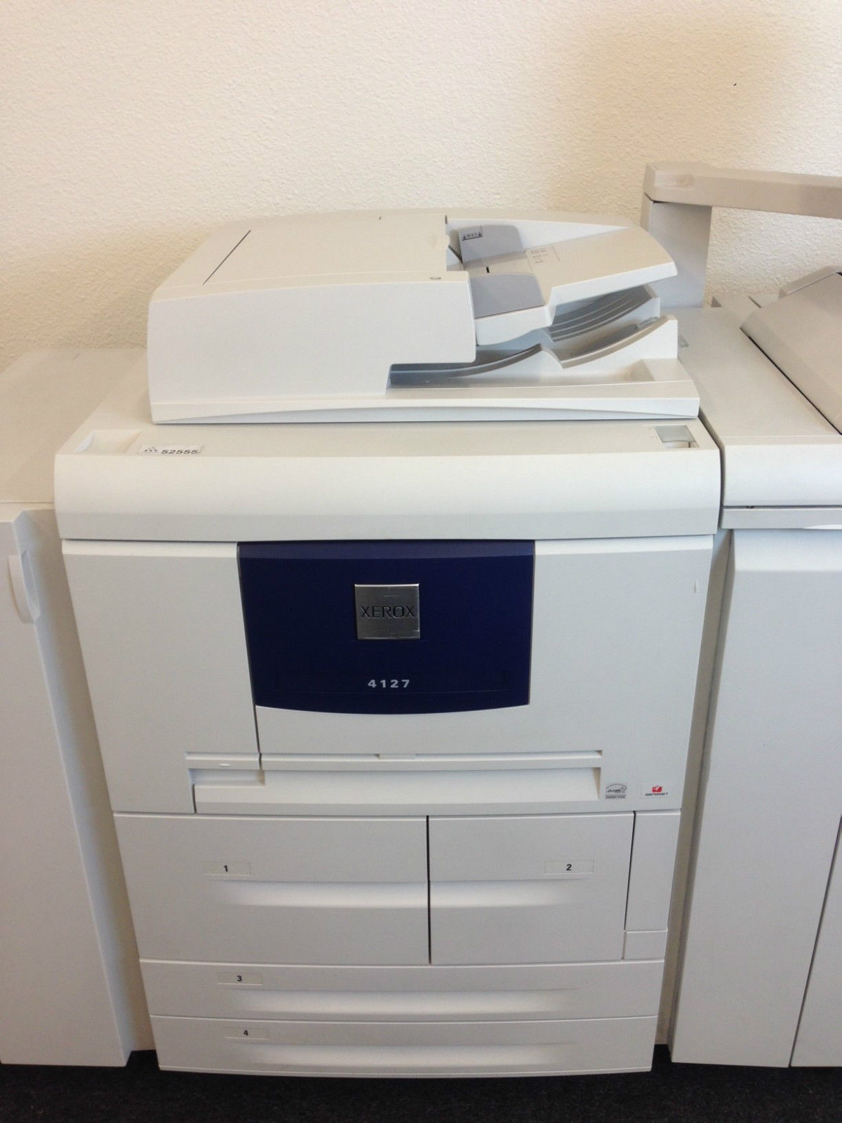 Xerox 4127 Copier Printer Scanner with Light production finisher and