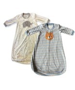 Carters Baby Fleece Sleep Sack Bag Bundle Size 6-9M Long Sleeve Full Zip  - £13.97 GBP