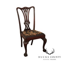 Chippendale Style Antique Mahogany Ball &amp; Claw Side Chair - $465.00