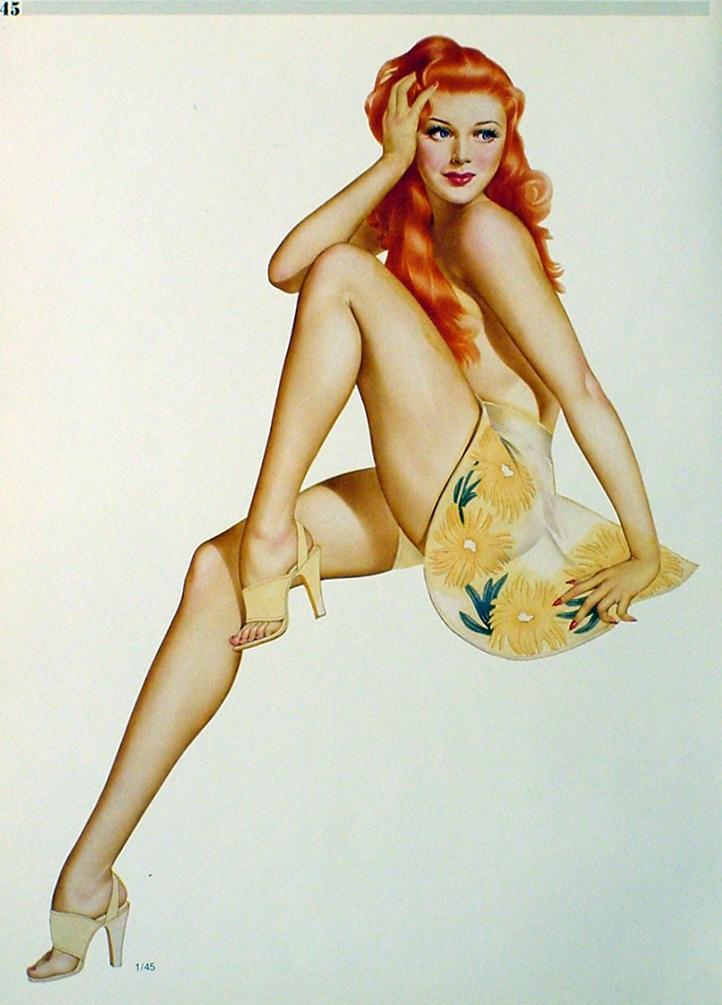 Vargas Lot Of 4 Incredible Pin Up Girl Posters From 1944 Esquire Varga 