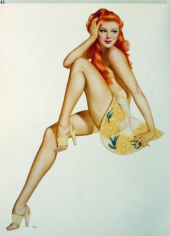 Vargas Lot Of 4 Incredible Pin Up Girl Posters From 1944 Esquire Varga